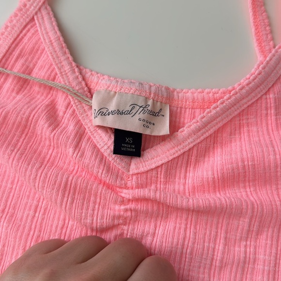 Universal Thread Ribbed Pink Tank Top -  Size XS - Picture 4 of 6